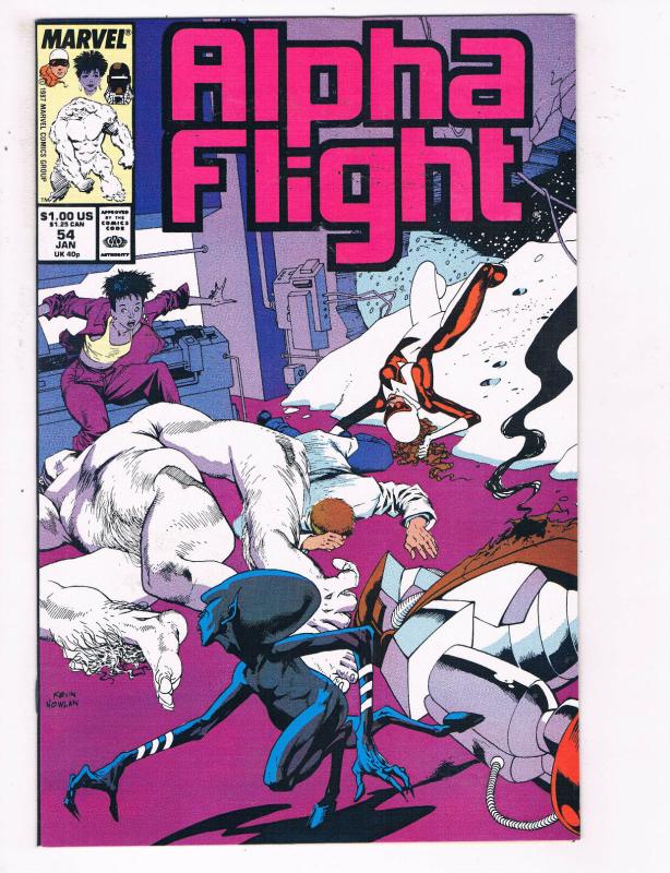 Alpha Flight #54 VF Marvel Comics Comic Book Jan 1988 DE23