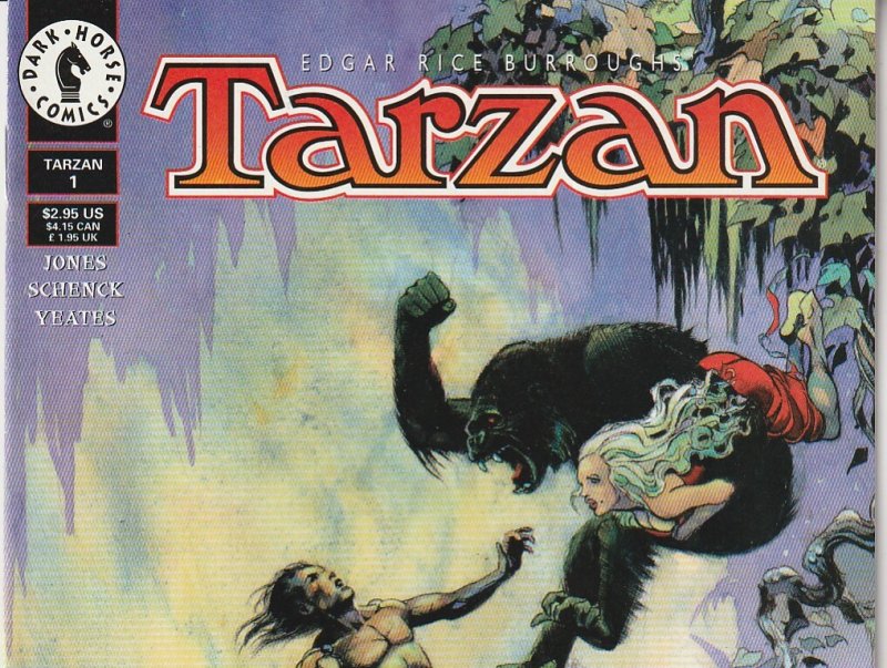 Tarzan(Dark Horse) # 7 Jane struck down by Mutated Ape !