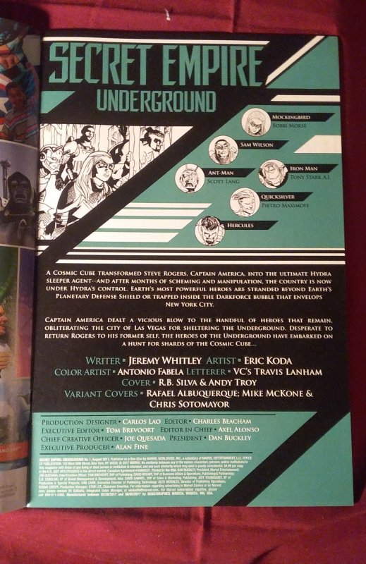 Secret Empire: Underground (2017)