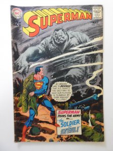 Superman #216 (1969) VG Condition! Moisture stain, rusty top staple