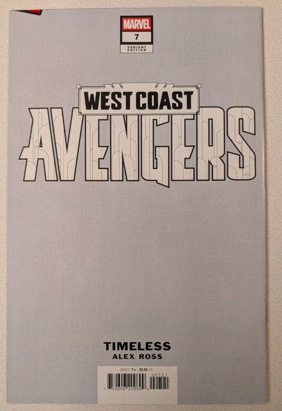 WEST COAST AVENGERS #7 NM ALEX ROSS TIMELESS TIGRA VIRGIN VARIANT