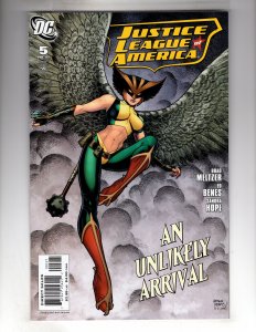 Justice League of America #5 Hawkgirl Cover (2007)   / GMA1