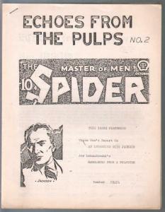 Echoes From the Pulps #2 1978-Richard Wentworth The Spider-pulp love-FN-