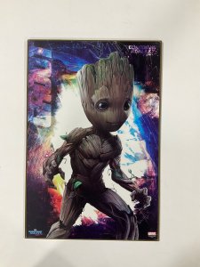 Groot Guardians of The Galaxy Vol 2 Wood Wall Art Print plaque 13x19 Marvel