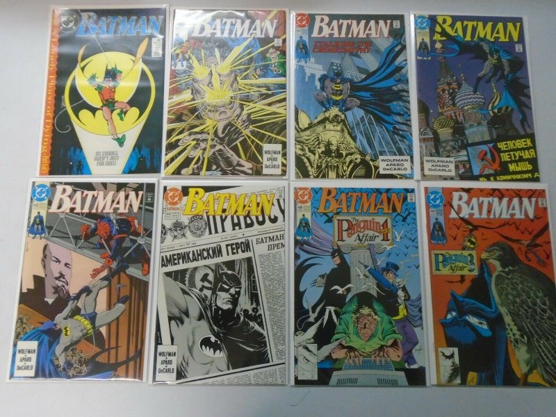 Batman comic lot 24 different from #410-449 8.0 VF (1987-90)