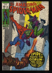 Amazing Spider-Man #97 FN- 5.5 Drug Issue! Green Goblin! No CCA!