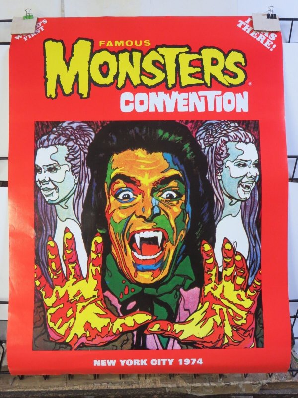 FAMOUS MONSTERS CONVENTION 1974 WARREN WAREHOUSE POSTER VF   