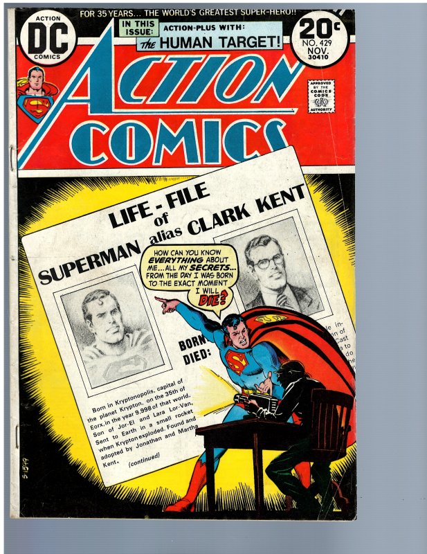 Action Comics #429 (1973) VG/FN