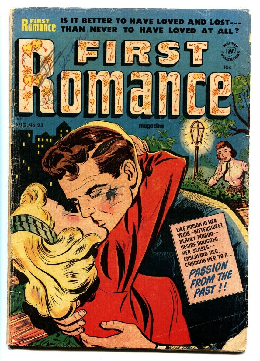 First Romance 23 1953 Comic Book Spicy Poses Nice Art Comic Books Golden Age Harvey 8122