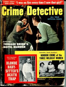 Crime Detective 7/1959-Sterling-Teenage Bride Murder-horror crime-pulp-G/VG