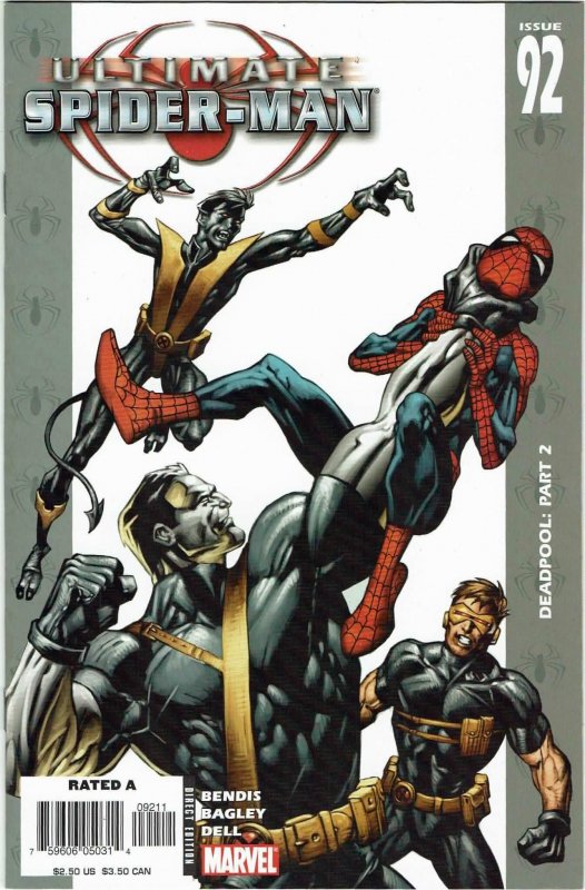 Ultimate Spider-Man #92 Brian Bendis Ultimate Deadpool NM