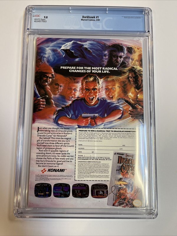 Darkhawk (1991) # 1 (CGC 9.8 WP) | 1st Full App Darkhawk