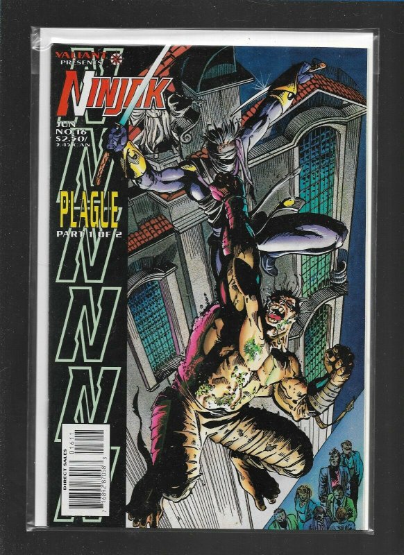 Ninjak (1994 series) #16 in Near Mint condition. Valiant comics nw08