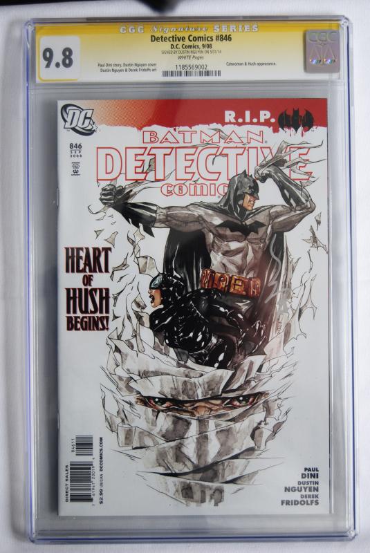 Batman Detective Comics 846, Dustin Nguyen signiture