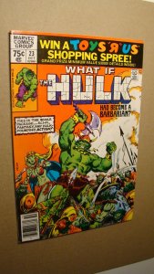 WHAT IF 23 *VF/NM 9.0* HULK BECAME A BARBARIAN JS65