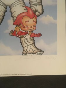 THE BIG GUY AND RUSTY THE BOY ROBOT Poster, Signed by Frank Miller, Geof Darrow