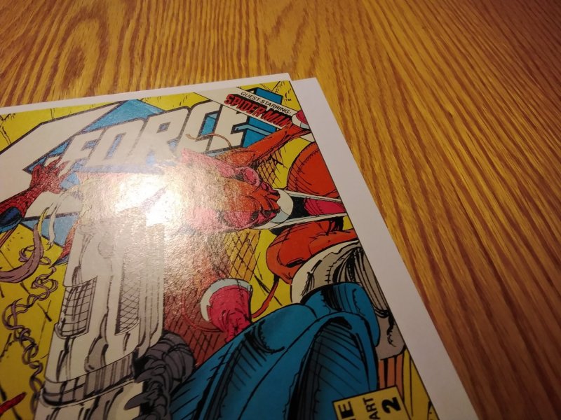 X-Force #4 Newsstand Edition (1991) Spider-Man Cable Deadpool
