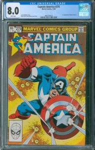 Captain America #275 CGC 8.0 - 1st Appearance of Baron Zemo II