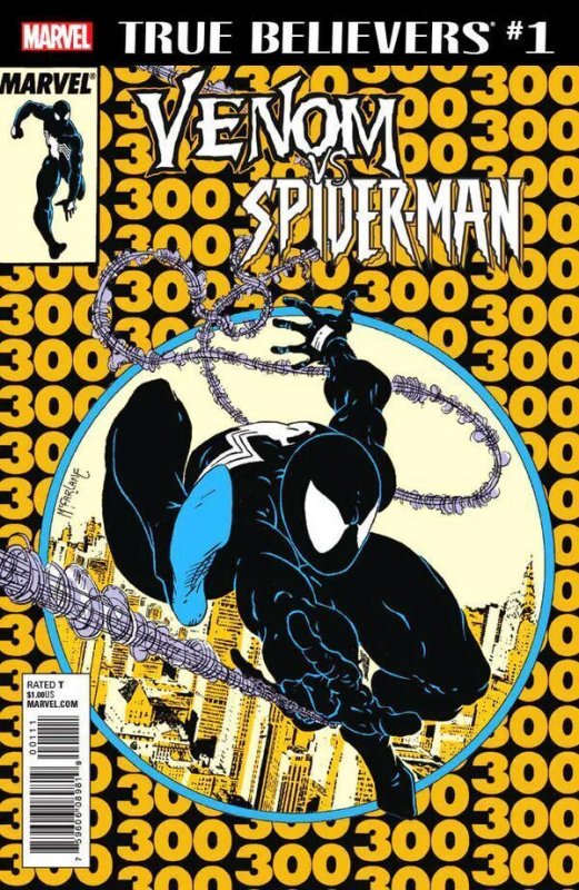 True Believers Venom vs. Spider-Man 2nd Print Cover (2018) Hmg ASM 300 1st Venom