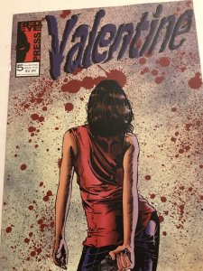 VALENTINE #5 : Red Eye Press 1992 NM-; hard to find indie; B&W, bad girl