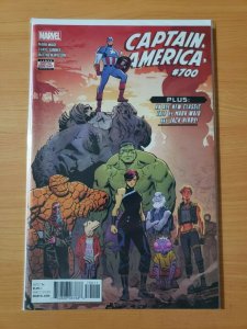 Captain America #700 ~ NEAR MINT NM ~ 2018 Marvel Comics