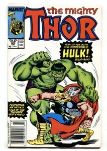 Thor #385-1997 Hulk battle issue-Newsstand variant Marvel VF+