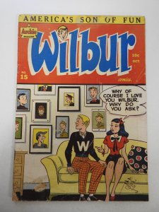 Wilbur #15 (1947) VG- Condition moisture stain
