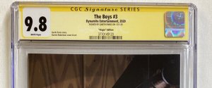 The Boys #3 - CGC 9.8 - Dynamite - 2020 - Virgin cover art! Garth Ennis auto!