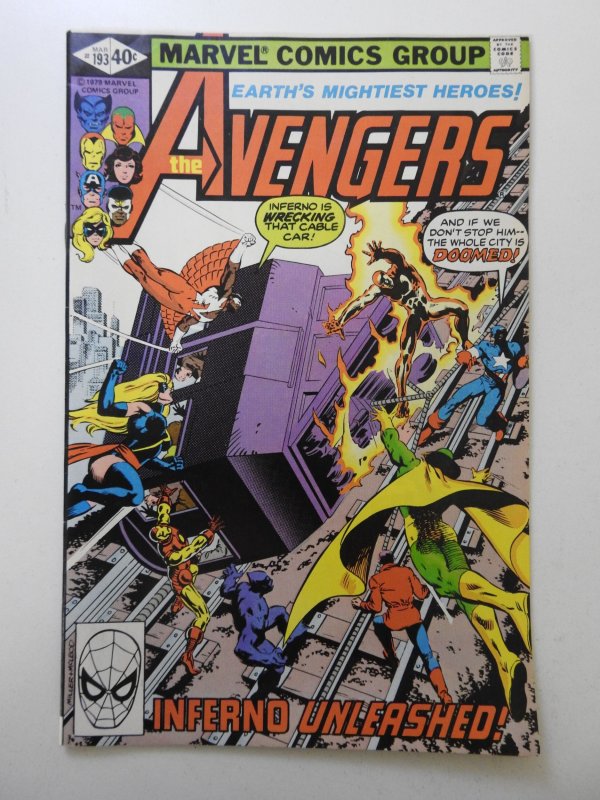 The Avengers #193 (1980) Sharp VF- Condition!