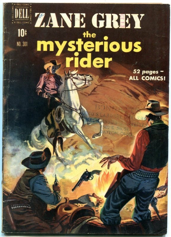 Four Color Comics #301 1950-Zane Grey's The Mysterious Rider VG