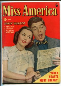 MISS AMERICA VOL 7 #22 1949-ATLAS-PATSY WALKER-PHOTO COVER-ROMANCE-vg/fn