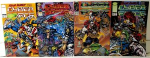 Cyber Force Lot 4 #2, 3, 2nd 2, 3 1993 Image Ripclaw Warblade Misery Comics
