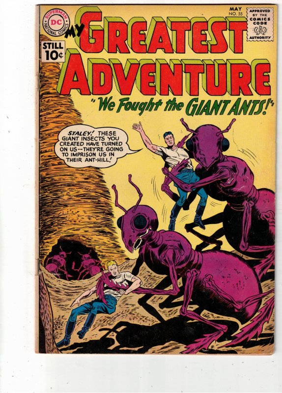 My Greatest Adventure #55 (1961) Stunning science fiction key! VF- Boca CERT Wow