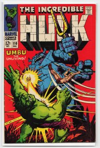 The Incredible Hulk #110 (1968) Hulk