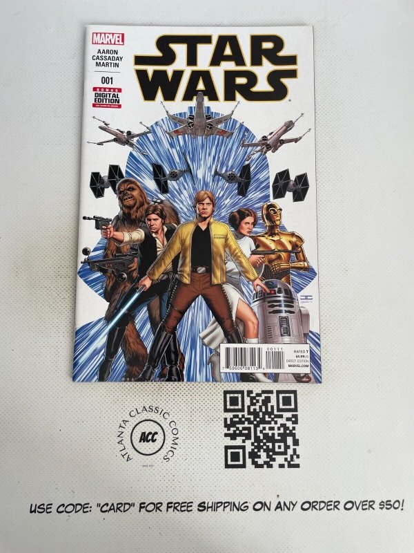 Star Wars # 1 NM 1st Print Marvel Comic Book Jedi R2D2 C3PO Vader Yoda 17 MS11