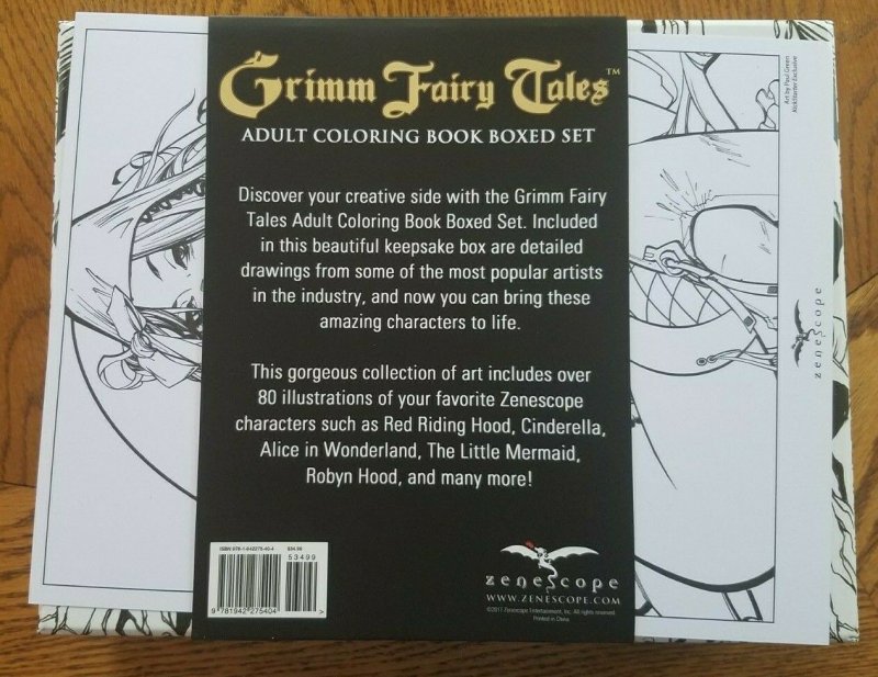 Grimm Fairy Tales Adult Coloring Book  Shop Zenescope – Zenescope  Entertainment Inc