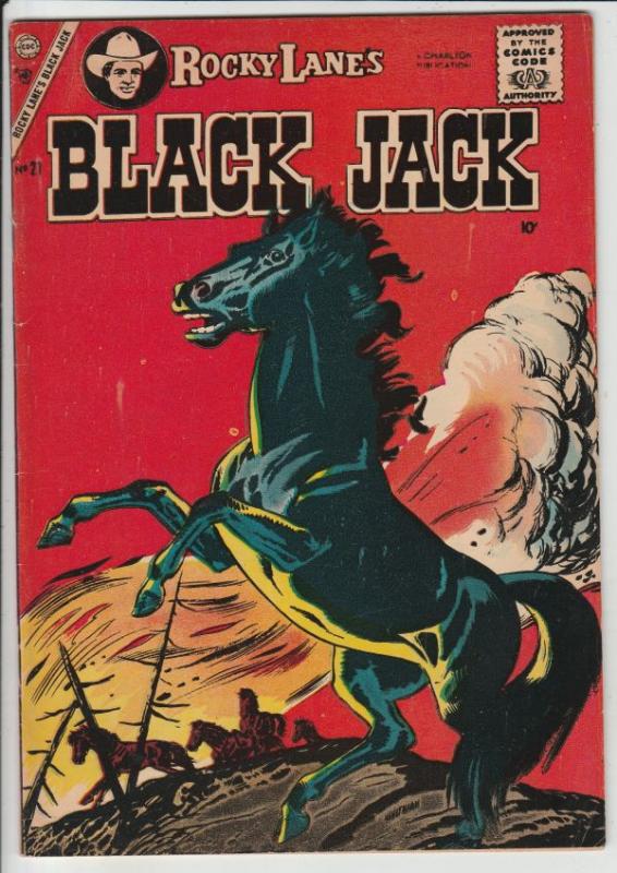Black Jack #21 (Jan-58) VF+ High-Grade Black Jack, Rocky Lane