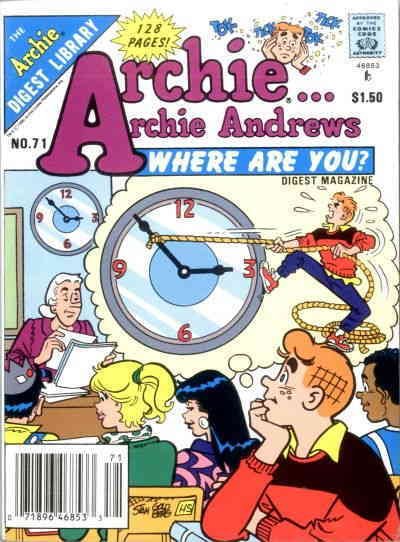 Archie Archie Andrews, Where Are You? Digest Magazine #71 VF/NM ; Archie |