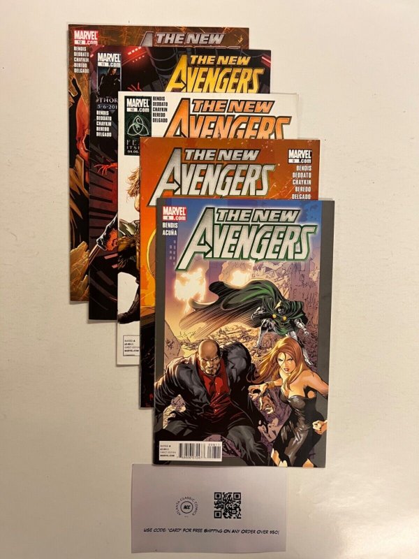 5 The New Avengers Marvel Comic Books # 8 9 10 11 12 Spiderman Thor 33 JS35
