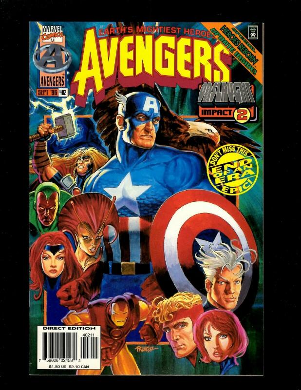 12 Comics Avengers 398 399 400 401 402 Unplugged 1 2 Timeslide 1 Crossing 1+ GK7