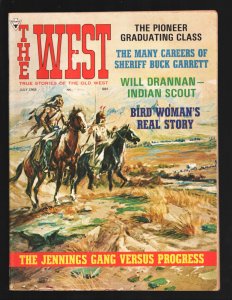 West 7/1968-Cover art after a Charles M. Russell painting-Jennings gang-Geron...