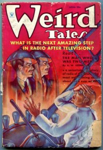 Weird Tales April 1935- Brundage cover- Eando Bender G
