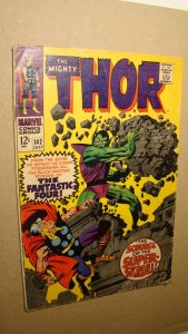 THOR 142 VS SUPER SKRULL FANTASTIC FOUR 1966 SILVER AGE MARVEL