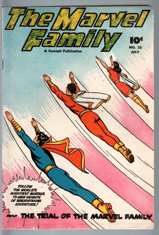 MARVEL FAMILY #25-1948-FAWCETT-CAPTAIN MARVEL-golden age comic-VG/FN VG/FN 