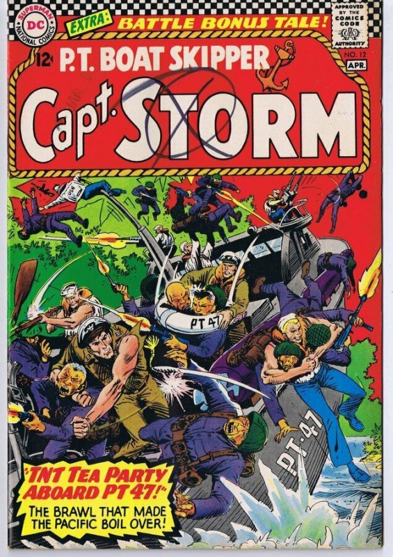 Capt Storm #12 ORIGINAL Vintage 1966 DC Comics  