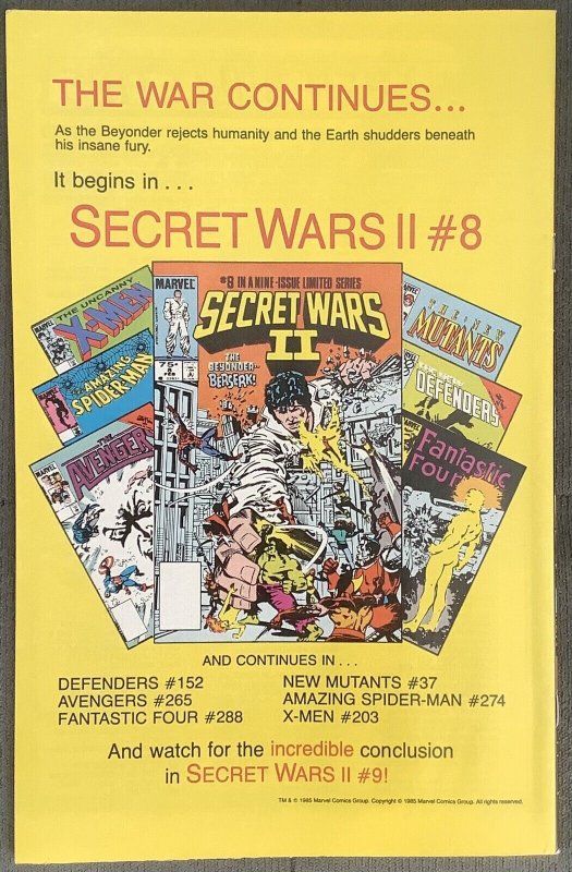 Fantastic Four #287 Newsstand Edition (1986, Marvel) NM