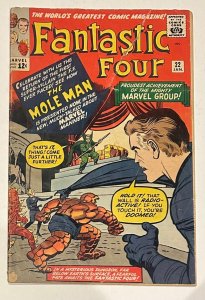 (1964) THE FANTASTIC FOUR #22 2nd MOLE MAN!