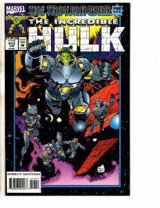 7 Marvel Comics Incredible Hulk # 392 (2) 399 (3) 413 + Iron Man # 12 Annual RM2