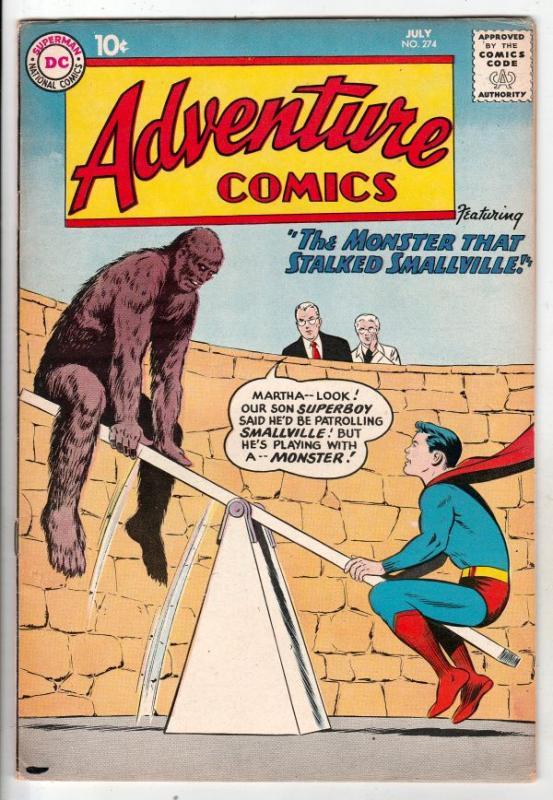 Adventure Comics #274 (Jul-60) FN/VF+ High-Grade Superboy