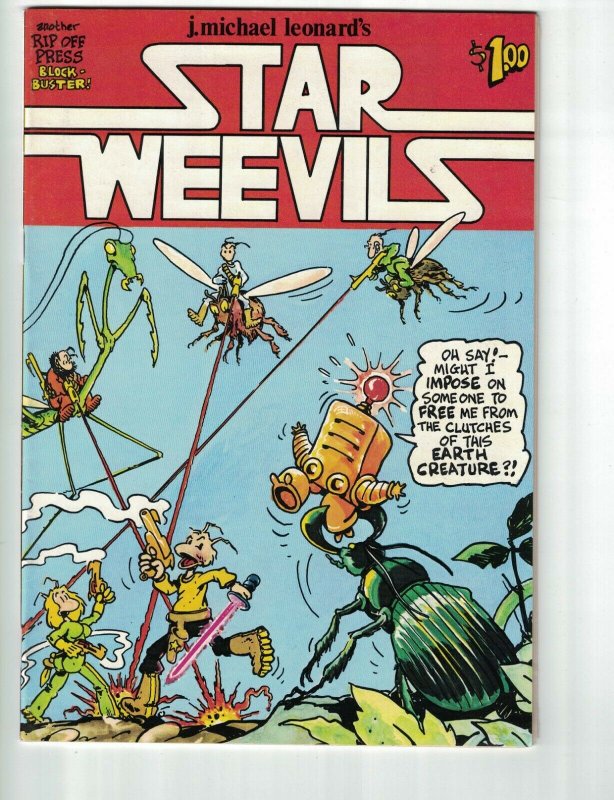 Star Weevils #1 FN (1st) print - rip of press - underground - j michael leonard